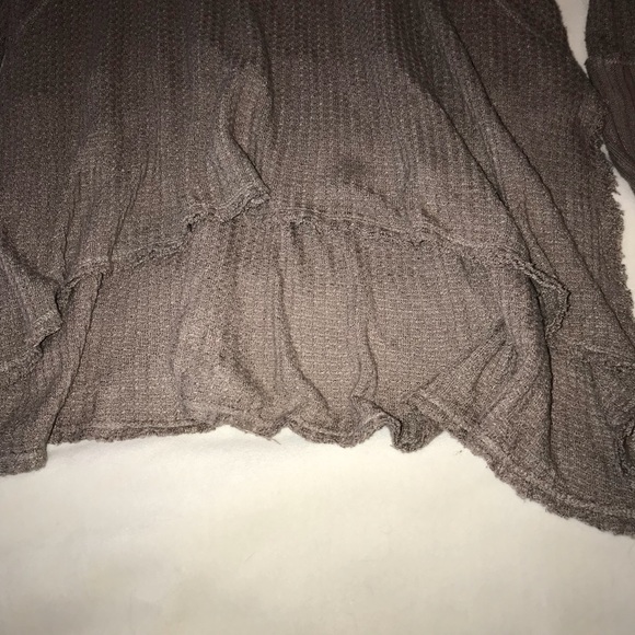 Free People Sunset Park Thermal Taupe Waffle - Picture 6 of 7